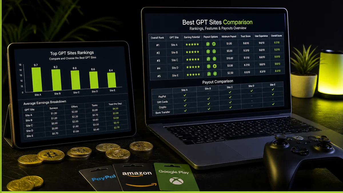 Best GPT sites in 2026: how to compare (and where CashVers fits)
